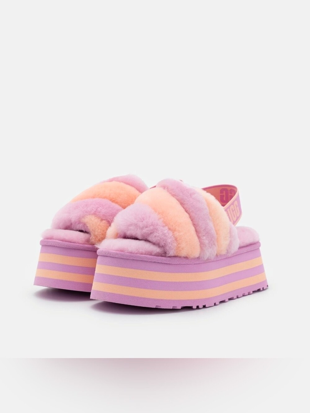 UGG Disco Stripe Platform Slides